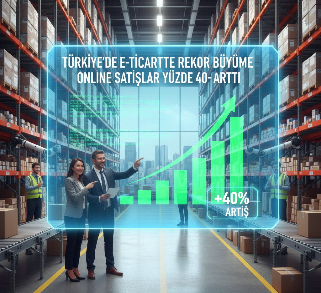Türkiye’de E-ticarette Rekor Büyüme: Online Satışlar Yüzde 40 Arttı