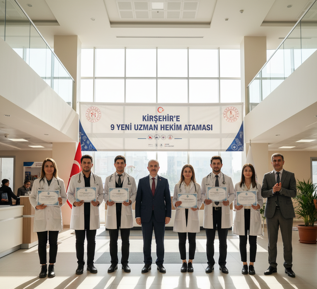 Kırşehir’e 9 Yeni Uzman Hekim Ataması Yapıldı